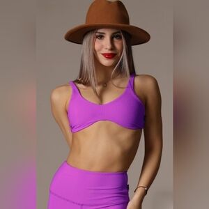 Tiger Friday SET, Ruth Bralette & Ruth Shorties, Grape Soda, Adult XS, EUC